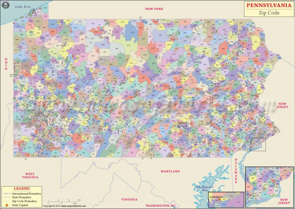 Pennsylvania Zip Code Map | #worldmapstore | Pinterest | Zip Code in Washington State Zip Code Map