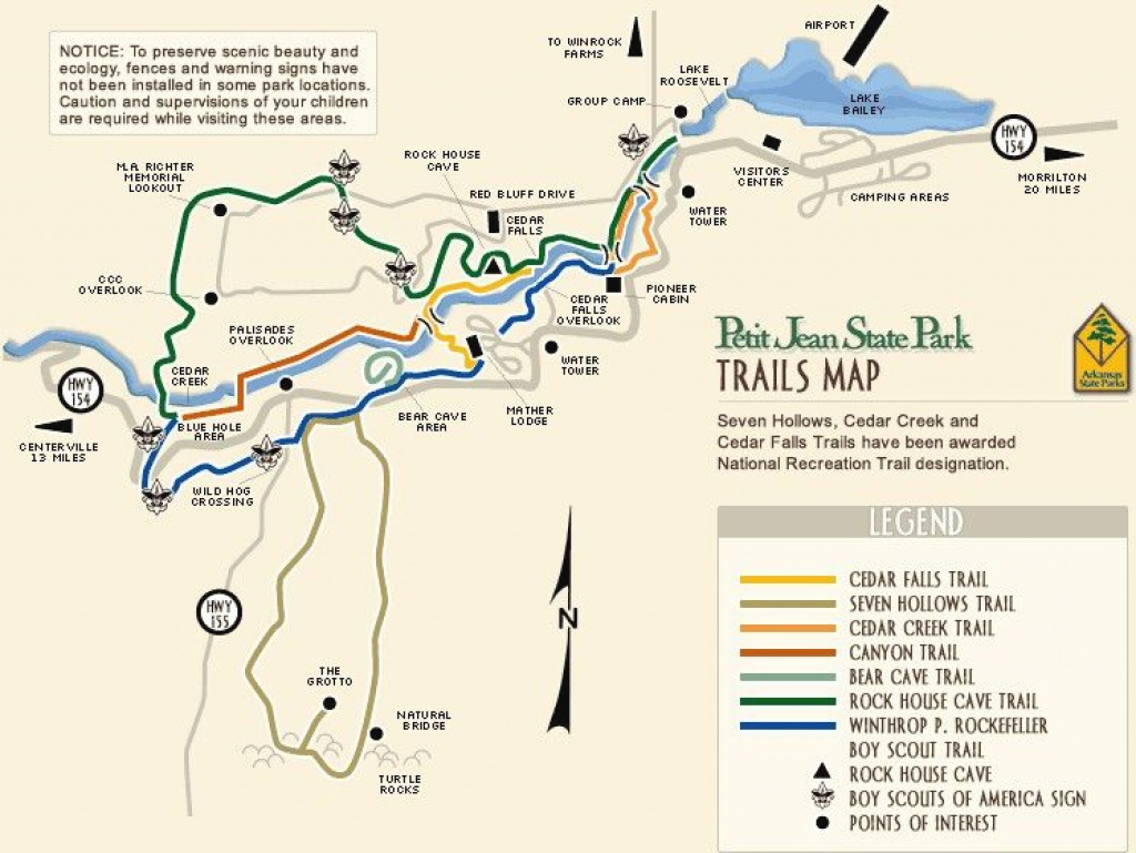 Petit Jean State Park Trail Map | Hiking | Pinterest | Hiking within Rockefeller State Preserve Trail Map