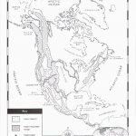 Physical Map Of North America (Add Major Cities To Show Relationship In United States Physical Map Worksheet