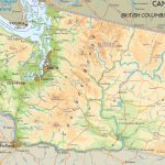 Physical Map Of Washington   Ezilon Maps In Physical Map Of Washington State