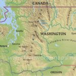 Physical Map Of Washington In Physical Map Of Washington State