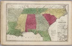 Physical & Political Map Of The Southern Division Of The United within Physical Map Of The Southeast United States
