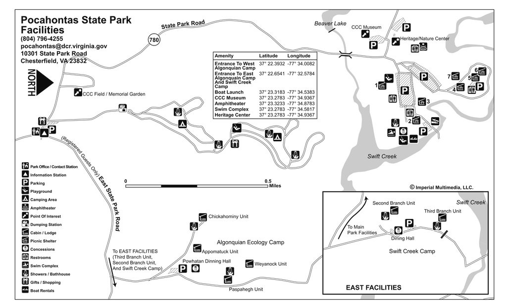 Pocahontas State Park - Maplets inside Pocahontas State Park Trail Map