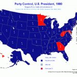 Polidata ® Election Maps President 1980 For Blue States 2017 Map
