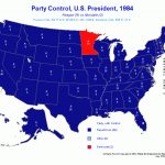 Polidata ® Election Maps President 1984 Inside Red States Map 2015