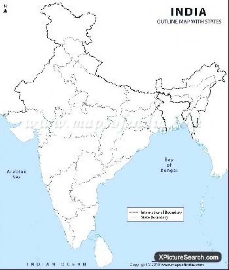 Political And Physical Map Of India Outline Pdf – Peterbilt Throughout ...