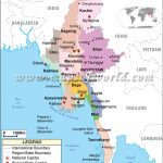Political Map Of Myanmar Throughout Map Of Myanmar States And Regions