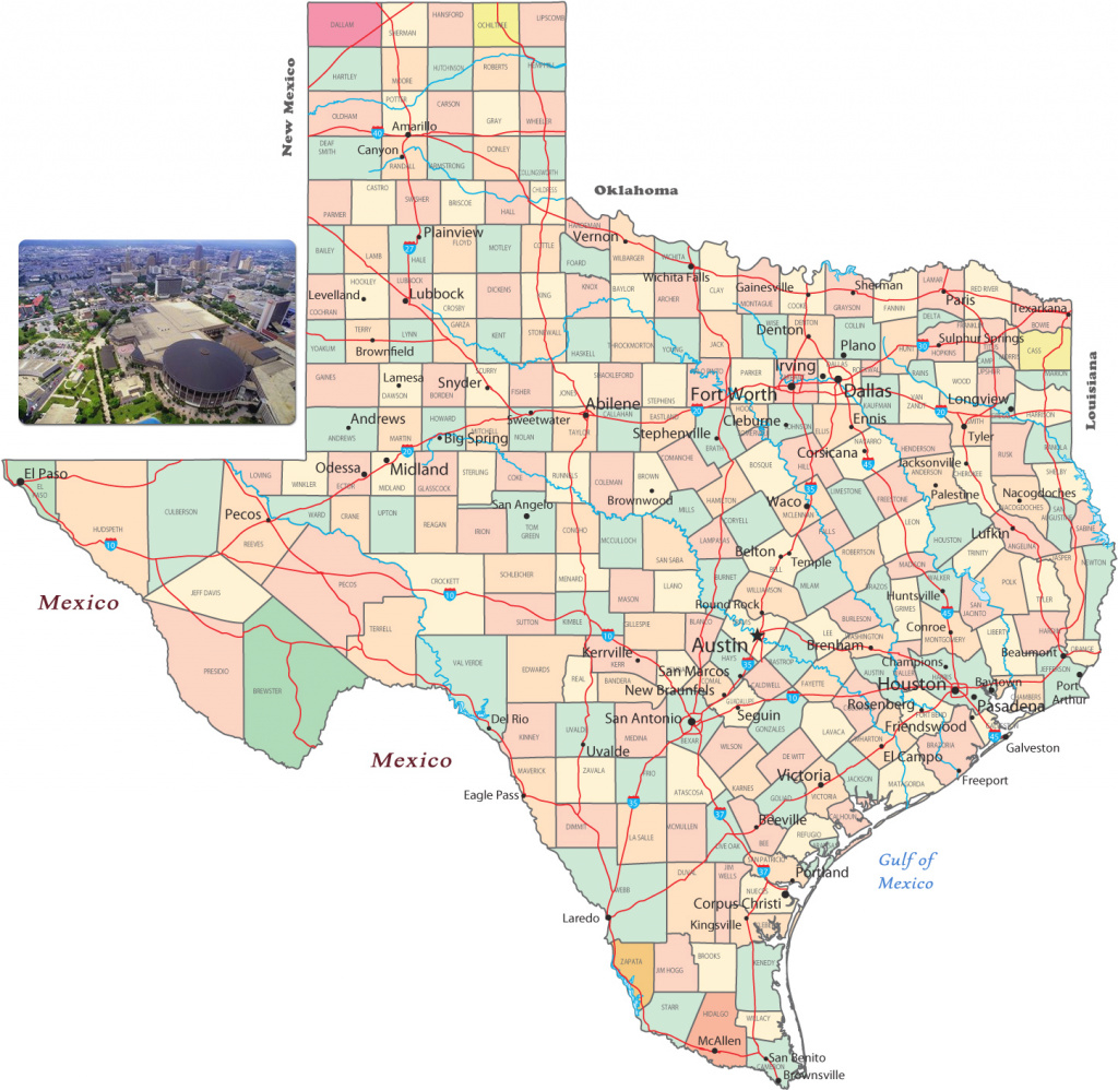 Political Map Of Texas - State Of The Usa intended for Www Texas State Map