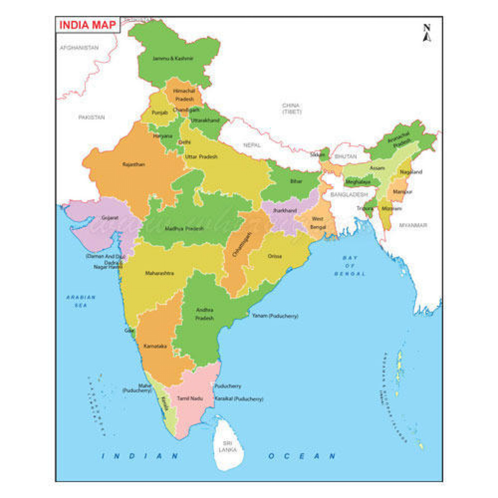 Political State Maps - Wholesale Price For Rajnitik Rajya Nakshe In with State Political Map