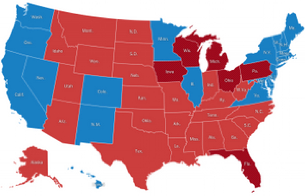 Presidential Election Results: Donald J. Trump Wins – Election inside Map Of Who Won Each State