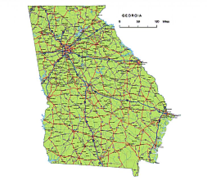 Georgia State Highway Map
