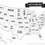Printable Blank Us State Map Fresh Printable Us Map With Capitals Us Within Blank State Map