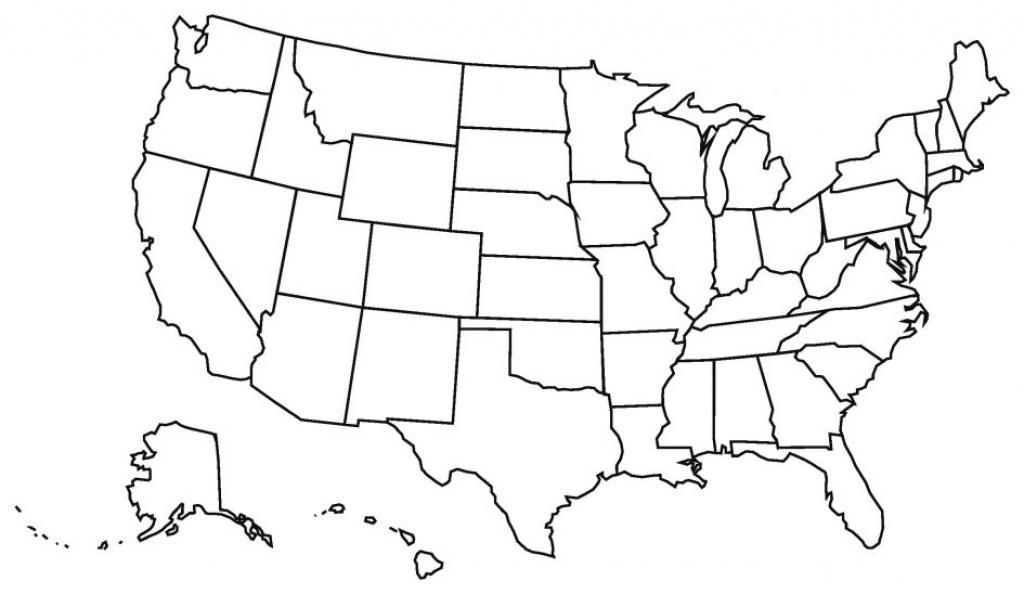 Printable. Find Picture Of A Blank Us Map: Large Printable Blank Us inside A Blank Map Of The United States