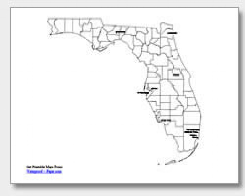 Printable Florida Maps | State Outline, County, Cities for Florida State County Map With Cities