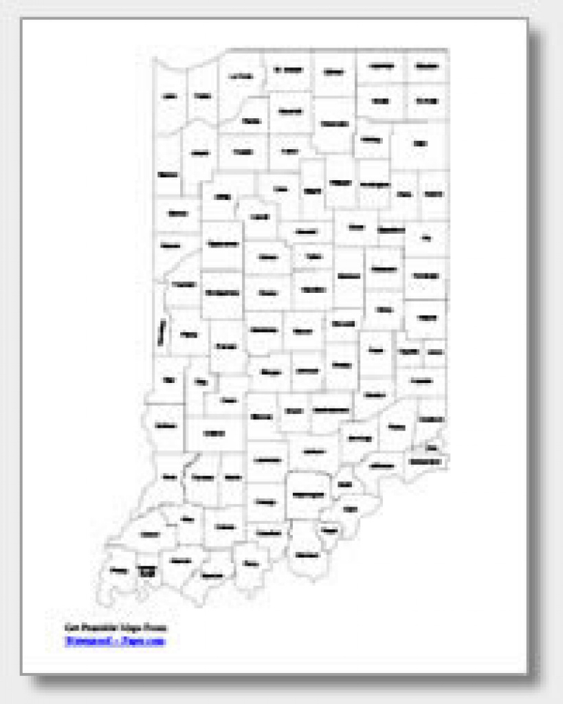 Printable Indiana Maps | State Outline, County, Cities inside Indiana State Map Printable
