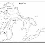 Printable Map Of Great Lakes And Travel Information | Download Free For Great Lakes States Outline Map