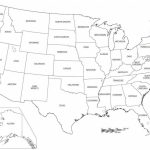 Printable Map Of The United States Of America With Names Beautiful Regarding Printable Map Of The United States With State Names