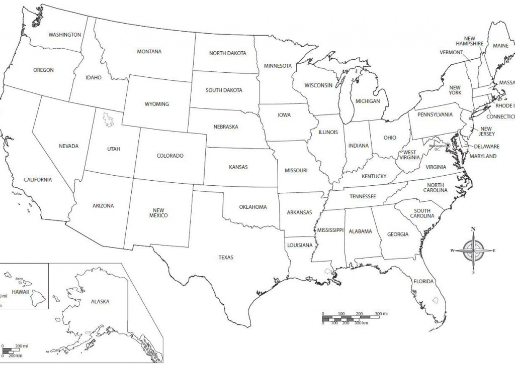 Printable Map Of The United States Of America With Names Beautiful regarding Printable Map Of The United States With State Names