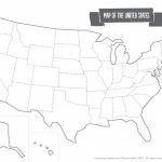 Printable Map Of The Usa   Mr Printables Inside Map Of United States Outline Printable