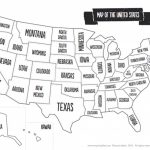 Printable Map Of The Usa   Mr Printables Inside Printable Us Map With States