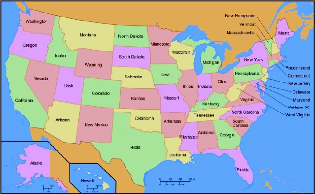 Printable Map Of Usa - Free Printable Maps within 50 States Map