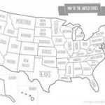 Printable Map Of Usa With States Names. Also Comes In Color, But Intended For 50 States Map Worksheet