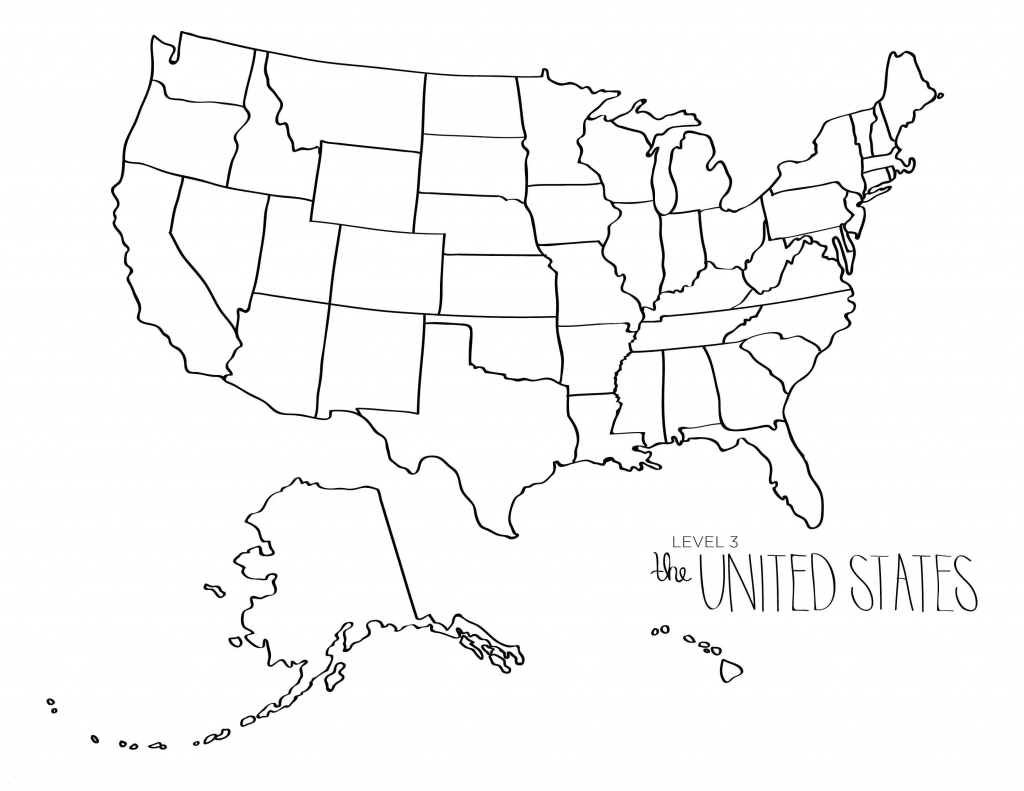 Printable Map United States America Fresh United States Blank Map regarding A Blank Map Of The United States
