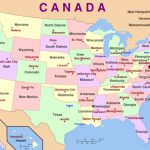 Printable Map United States With State Names | N3X With Regard To Printable Map Of The United States With State Names