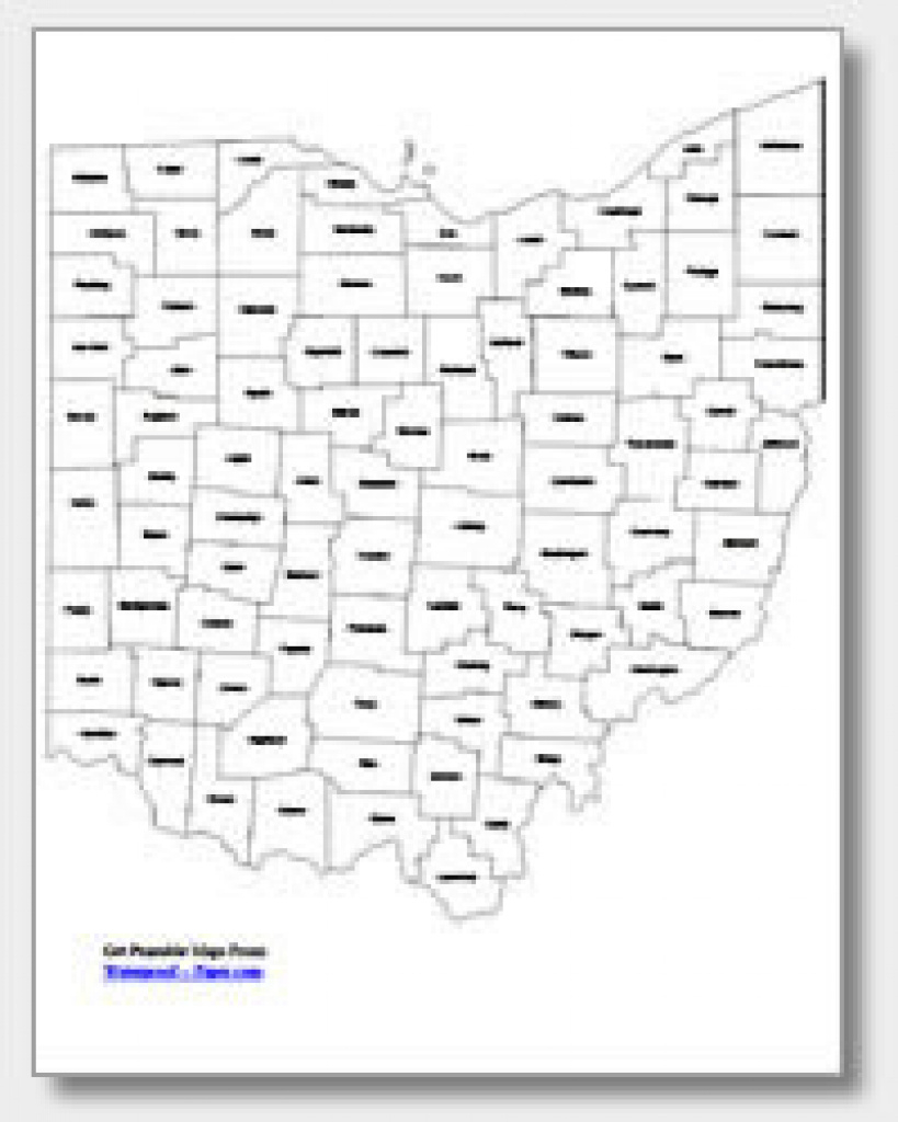 Printable Ohio Maps | State Outline, County, Cities pertaining to State Of Ohio County Map Pdf