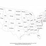 Printable States And Capitals Map | United States Map Pdf For Blank States And Capitals Map