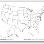 Printable United States Maps | Outline And Capitals For Blank State Map