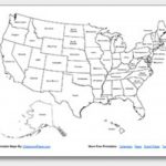 Printable United States Maps | Outline And Capitals With State Outline Map
