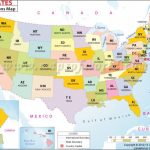 Printable Us Map With Abbreviations | States In Us, List Of Us In Us Map With State Abbreviations