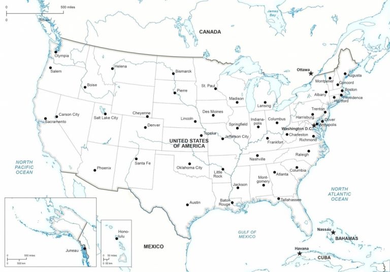Printable Us Map With Major Cities Rivers Valid State Maps Of Usa In