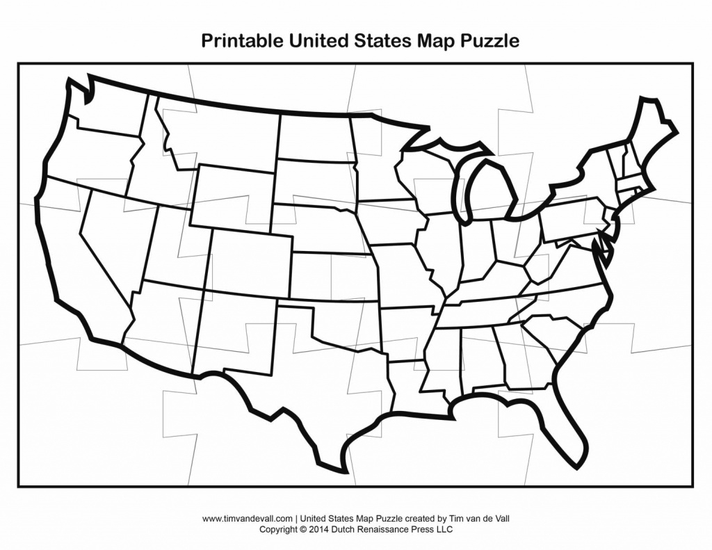 Printable Us State Map Puzzle - Free World Maps Collection with Printable State Maps