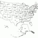 Printable Usa States Capitals Map Names | States | Pinterest Pertaining To Blank States And Capitals Map