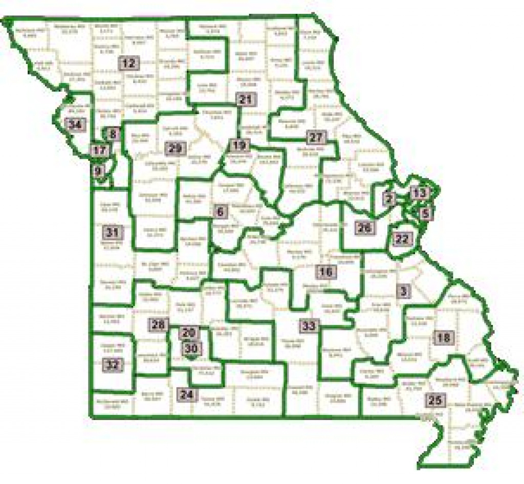 Proposed New Map For Missouri State Senate Districts | | Stltoday with regard to Missouri State Senate District Map