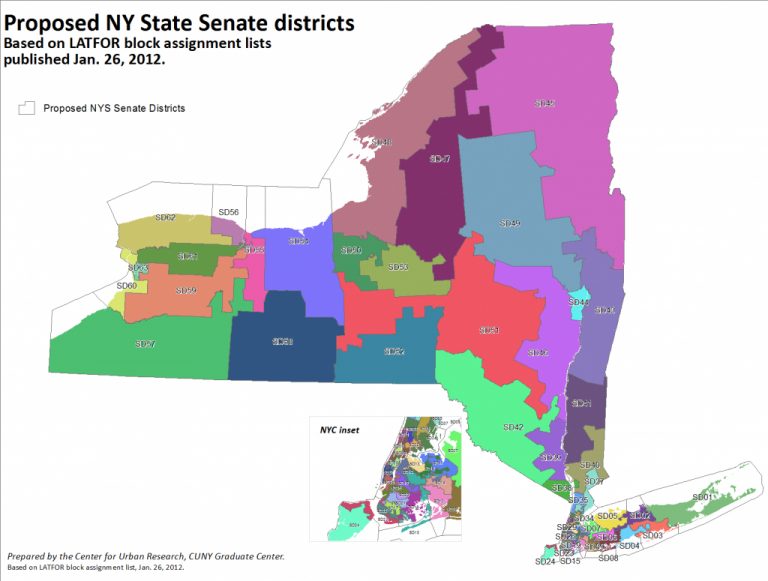 Proposed Nys Senate & Assembly Districts Available In Gis Format In New 