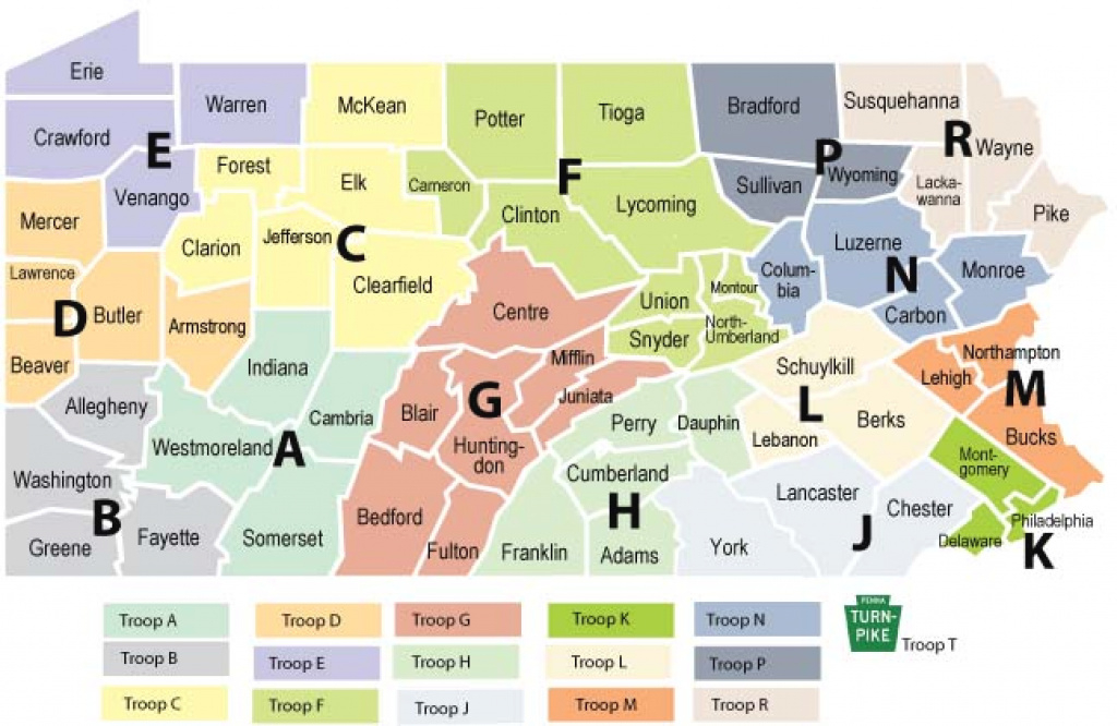 Psp Troop Directory with Pa State Police Troop Map