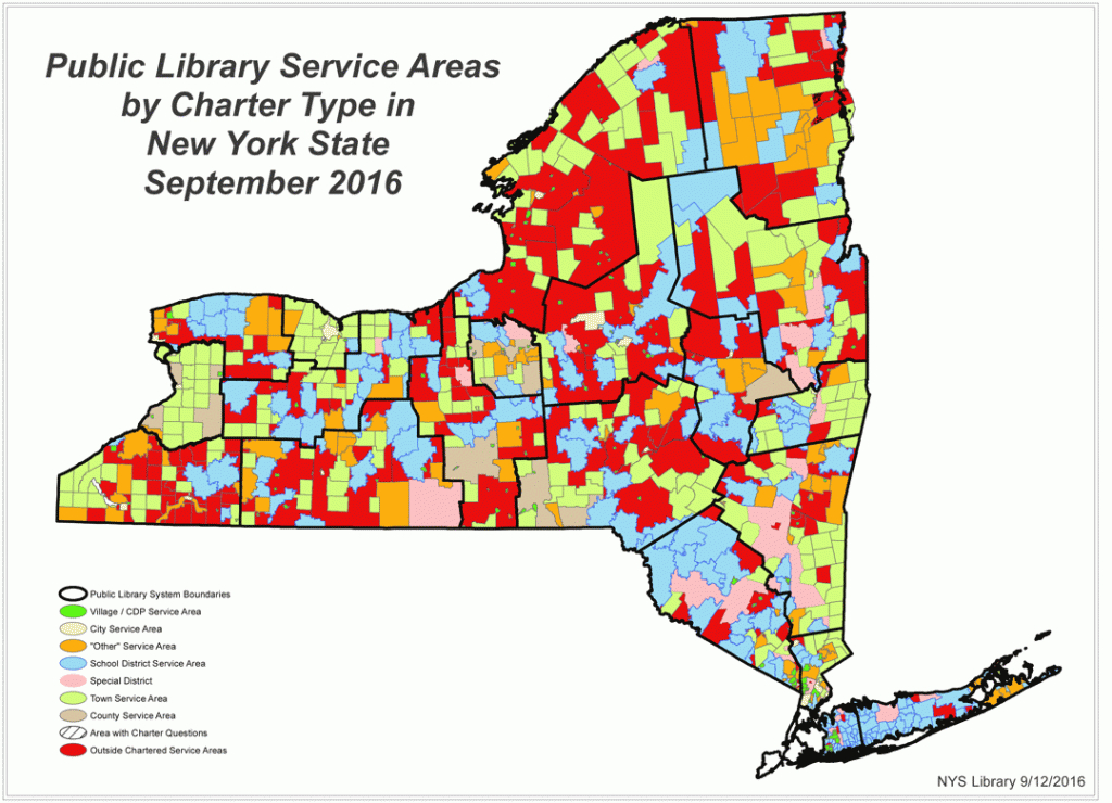 Public Library Service Area Maps: Library Development: New York in New York State Senate District Map