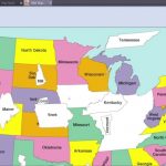 Puzzle Usa Map With 50 States. Learn All The Name Of Usa Federal With Regard To 50 States Map With Names