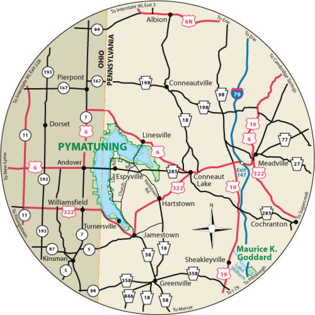 Pymatuning State Park throughout Pymatuning State Park Campground Map