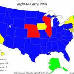 Radical Gun Nuttery! In Concealed Carry States Map 2016