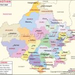 Rajasthan Map, Districts In Rajasthan For Political Map Of Rajasthan State