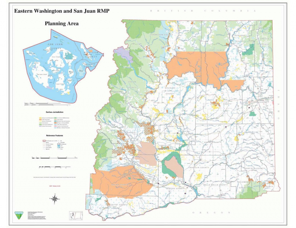 Reading The Washington Landscape: Washington Vs. Oregon And Blm Lands intended for Washington State Public Land Map