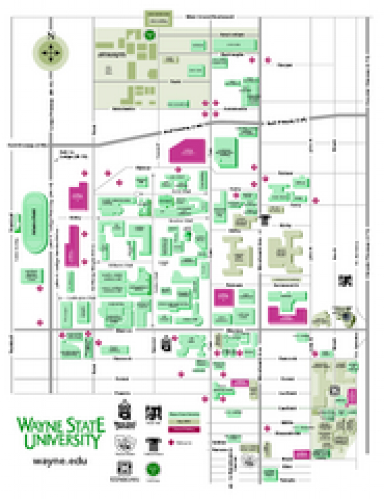 Real Life Map Collection • Mappery throughout Wayne State University Campus Map
