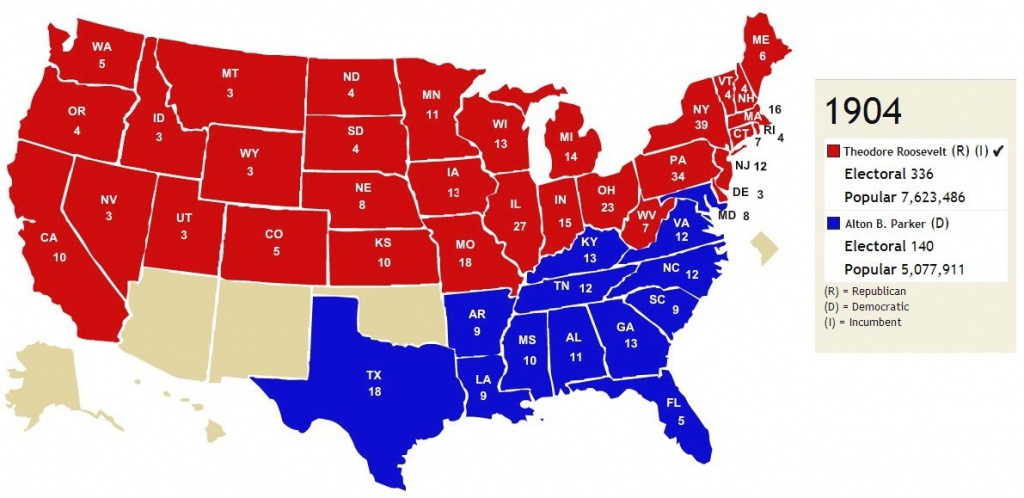 Red States And Blue States: It Was Not Always Thus – Jsphfrtz inside Blue States Map