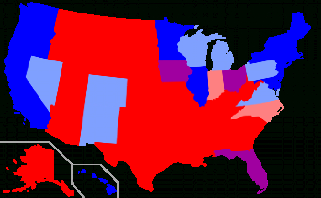 Red States And Blue States - Wikipedia within Blue States Map