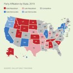Red States Outnumber Blue For First Time In Gallup Tracking Pertaining To Red States Map 2015
