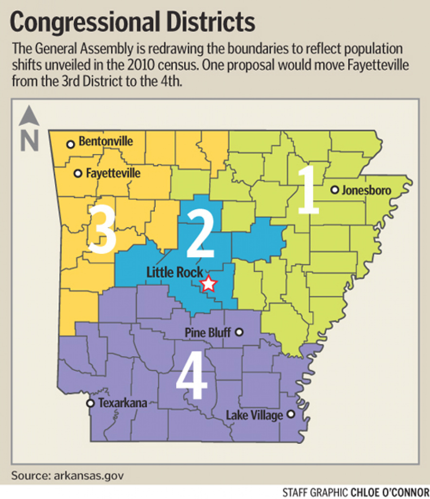 Redistricting Bill Awaits Action In Senate | Nwadg throughout Arkansas State Senate Map